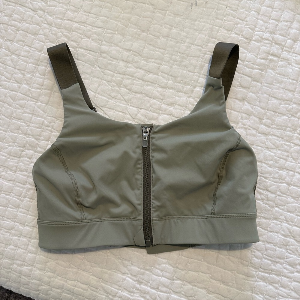 Outdoor Voices zip sports bra